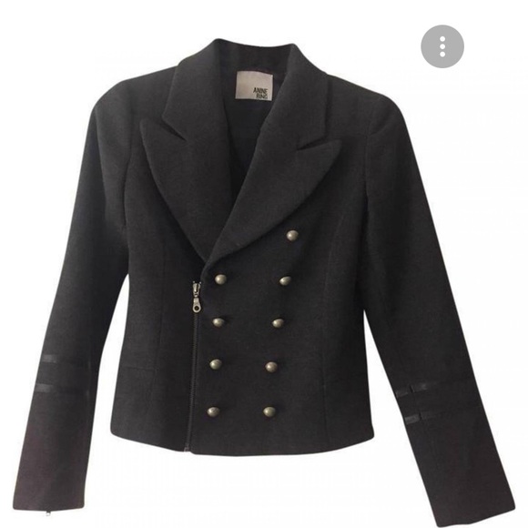 Anine Bing Crop Military Style Wool Jacket XS - Picture 1 of 13